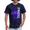 "2Pac: Legendary Hip-Hop Icon Tribute Tee" - navy