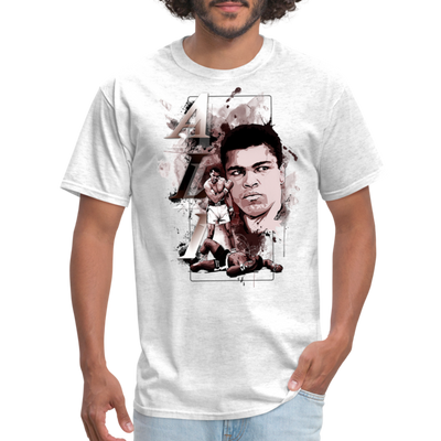 "Greatest of All Time: Muhammad Ali Tribute Tee" - light heather gray