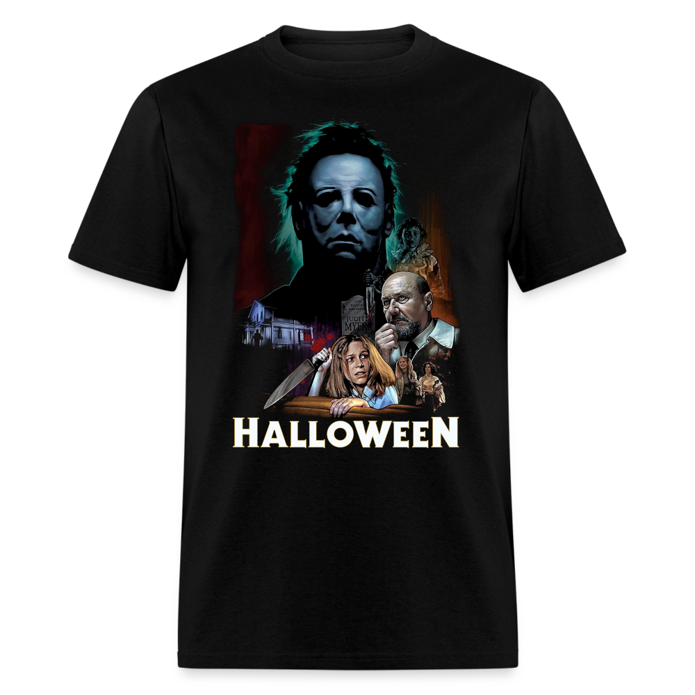 "Halloween: Classic Horror Film Tribute Tee" - black