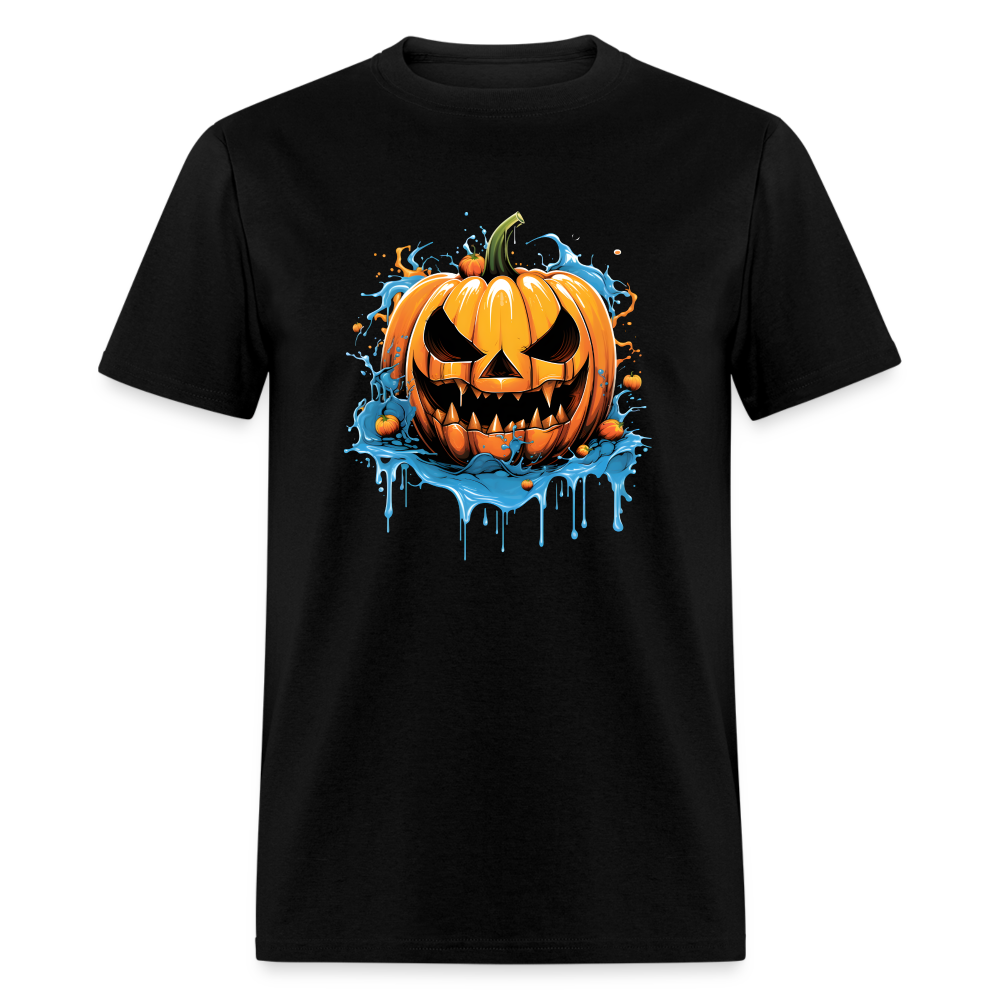 Spooky Pumpkin: Halloween Harvest Tee" - black