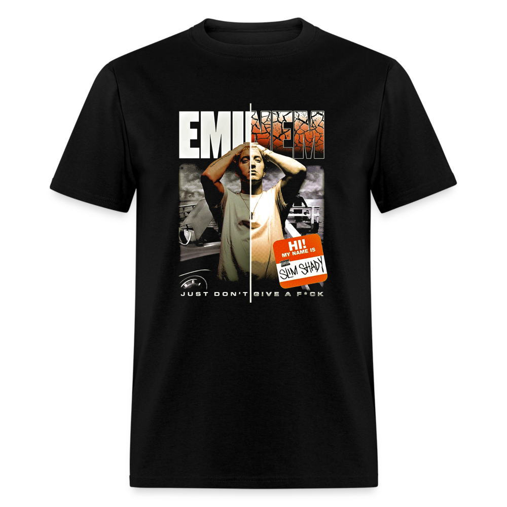 "Embrace the Slim Shady Vibe: Limited Edition Tee Exclusive at RealWarriorGrafix.com!" - black