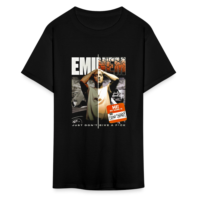 "Embrace the Slim Shady Vibe: Limited Edition Tee Exclusive at RealWarriorGrafix.com!" - black