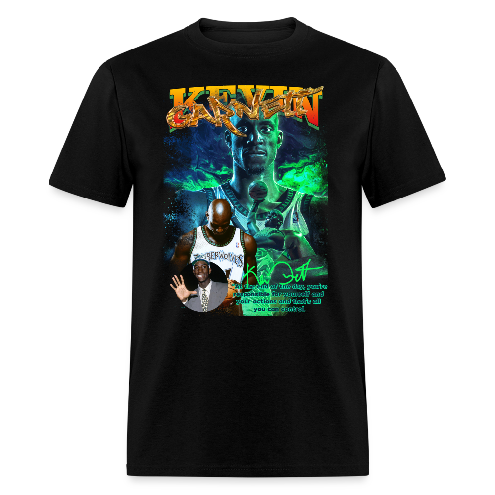 Vintage KG: Relive the Glory with Throwback Kevin Garnett Tee - black