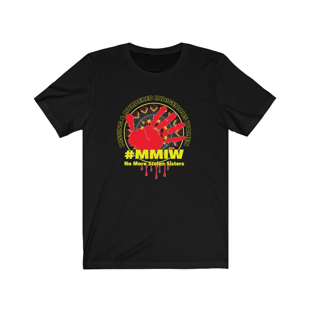 MMIW Native American gift no more stolen sisters Unisex Jersey Short Sleeve Tee