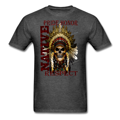 Native Pride mens teeshirt - heather black
