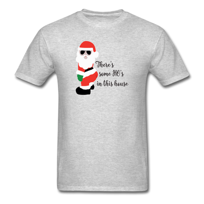 Funny Christmas Santa Ho's in this house WAP Men's T-Shirt - heather gray