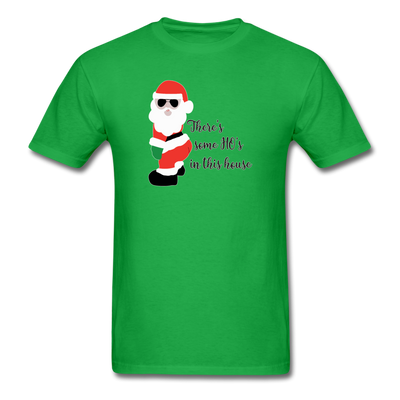 Funny Christmas Santa Ho's in this house WAP Men's T-Shirt - bright green