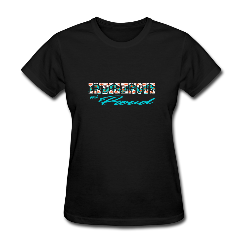 indigenous and proud Women's T-Shirt fitted - black