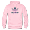 Native American Logo Gildan Heavy Blend Adult Hoodie - light pink