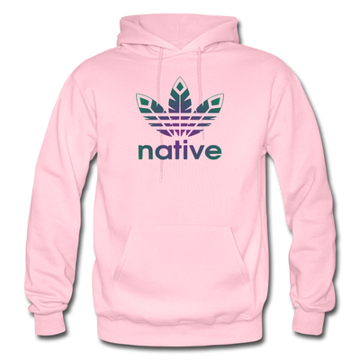 Native American Logo Gildan Heavy Blend Adult Hoodie - light pink