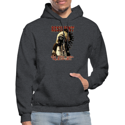 Resilient Native American Indigenous Still here Hoodie - charcoal grey