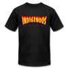 Indigenous Thrasher style Unisex Jersey T-Shirt by Bella + Canvas - black
