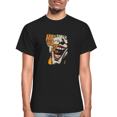Joker Black Gildan Ultra Cotton Adult T-Shirt - black
