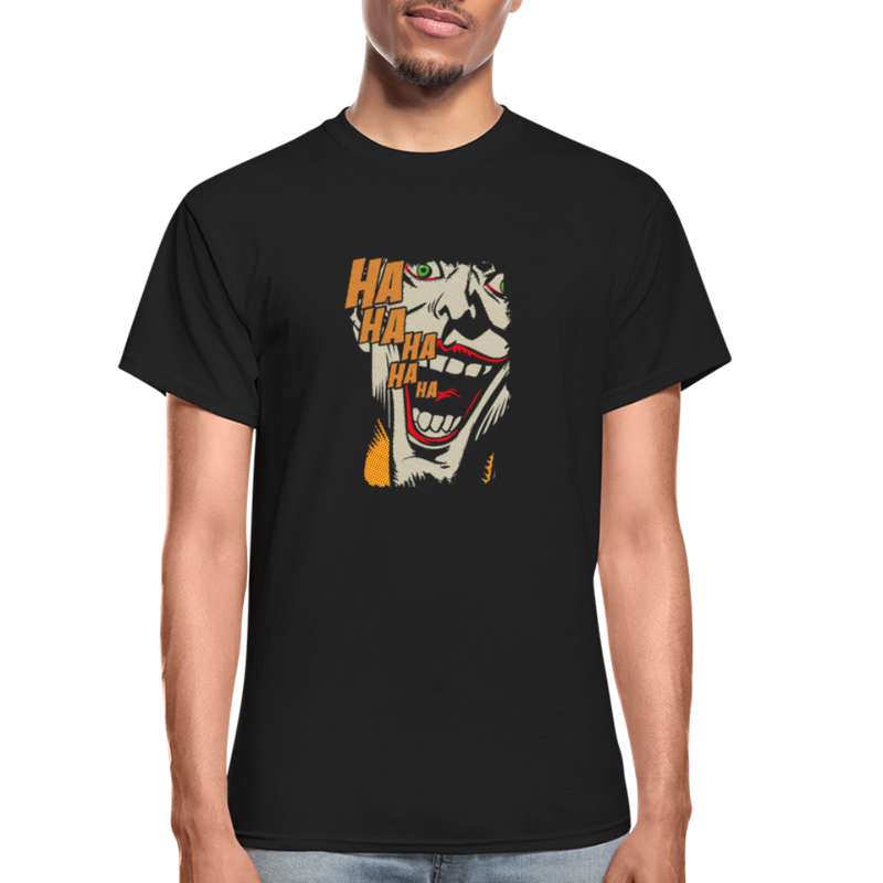 Joker Black Gildan Ultra Cotton Adult T-Shirt