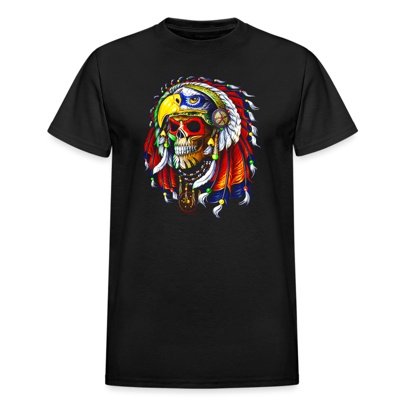 Native design Head dress skull Gildan Ultra Cotton Adult T-Shirt